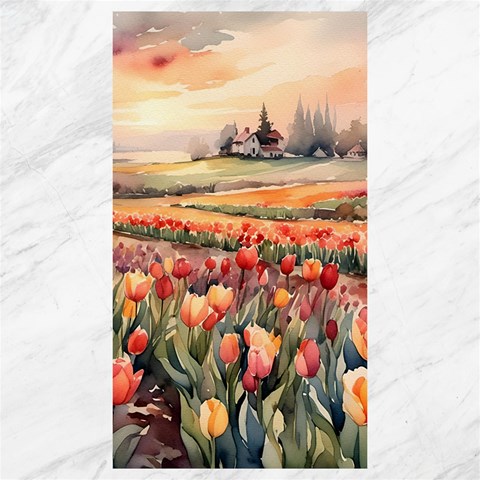 Tulips Field Tree Canvas 40  x 72  from ArtsNow.com 39.28 x69.23  Canvas - 1