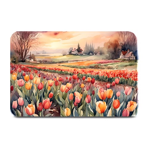 Tulips Field Tree Plate Mats from ArtsNow.com 18 x12  Plate Mat