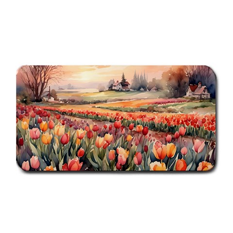 Tulips Field Tree Medium Bar Mat from ArtsNow.com 16 x8.5  Bar Mat