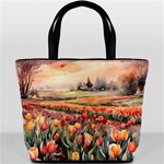 Tulips Field Tree Bucket Bag