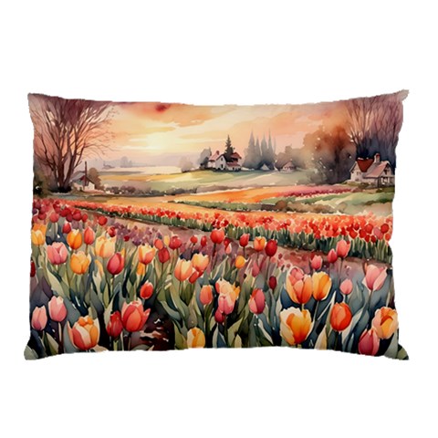 Tulips Field Tree Pillow Case from ArtsNow.com 26.62 x18.9  Pillow Case