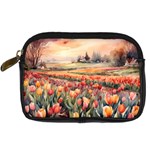 Tulips Field Tree Digital Camera Leather Case
