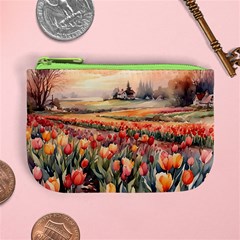 Tulips Field Tree Mini Coin Purse from ArtsNow.com Front
