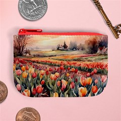 Tulips Field Tree Mini Coin Purse from ArtsNow.com Front