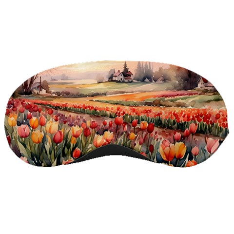 Tulips Field Tree Sleep Mask from ArtsNow.com Front
