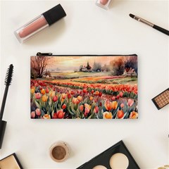 Tulips Field Tree Cosmetic Bag (Small) from ArtsNow.com Front