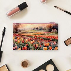 Tulips Field Tree Cosmetic Bag (Small) from ArtsNow.com Back