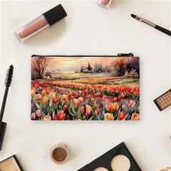 Tulips Field Tree Cosmetic Bag (Small) from ArtsNow.com Back