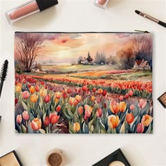 Tulips Field Tree Cosmetic Bag (XL) from ArtsNow.com Back