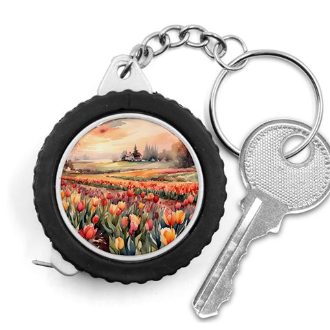 Tulips Field Tree Measuring Tape from ArtsNow.com Front