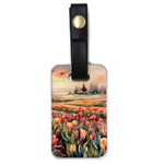 Tulips Field Tree Luggage Tag (one side)