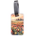 Tulips Field Tree Luggage Tag (two sides)