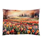Tulips Field Tree Pillow Case (Two Sides)