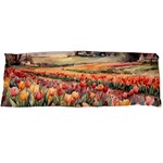 Tulips Field Tree One Side Body Pillow Cases