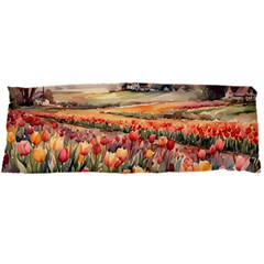Tulips Field Tree 60 x21  Body Pillow Case Dakimakura (Two Sides) from ArtsNow.com Back