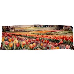 Tulips Field Tree 71 x25  Body Pillow Case Dakimakura (Two Sides) from ArtsNow.com Back