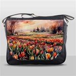 Tulips Field Tree Messenger Bag