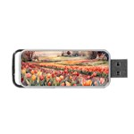 Tulips Field Tree Portable USB Flash (One Side)