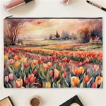 Tulips Field Tree Cosmetic Bag (XXXL)