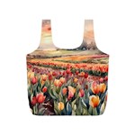 Tulips Field Tree Full Print Recycle Bag (S)