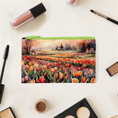 Tulips Field Tree Cosmetic Bag (XS) from ArtsNow.com Front
