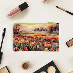 Tulips Field Tree Cosmetic Bag (XS) from ArtsNow.com Back