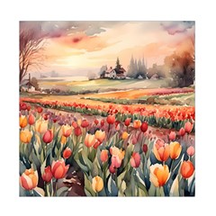 Tulips Field Tree Duvet Cover Double Side (Full/ Double Size) from ArtsNow.com Back