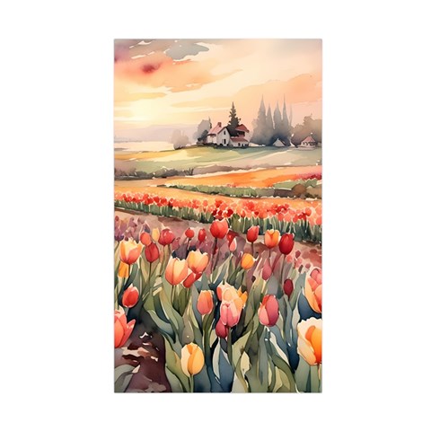 Tulips Field Tree Duvet Cover Double Side (Single Size) from ArtsNow.com Front