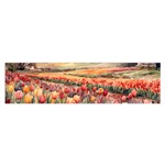 Tulips Field Tree 16 x 60  Oblong Satin Scarf