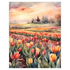Tulips Field Tree Toiletries Pouch from ArtsNow.com Back