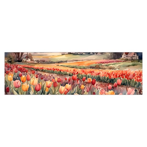 Tulips Field Tree Toiletries Pouch from ArtsNow.com Hand Strap