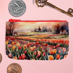 Tulips Field Tree Large Coin Purse from ArtsNow.com Front