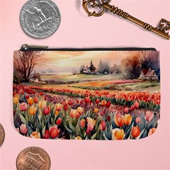 Tulips Field Tree Large Coin Purse from ArtsNow.com Front