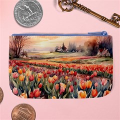Tulips Field Tree Large Coin Purse from ArtsNow.com Back