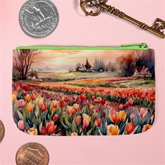 Tulips Field Tree Large Coin Purse from ArtsNow.com Back