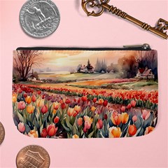 Tulips Field Tree Large Coin Purse from ArtsNow.com Back