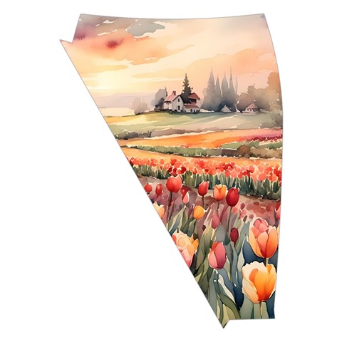 Tulips Field Tree Midi Wrap Pencil Skirt from ArtsNow.com Front Left