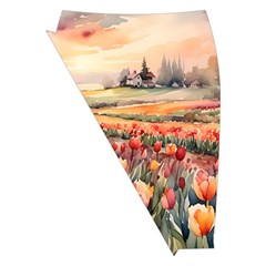 Tulips Field Tree Midi Wrap Pencil Skirt from ArtsNow.com Front Left