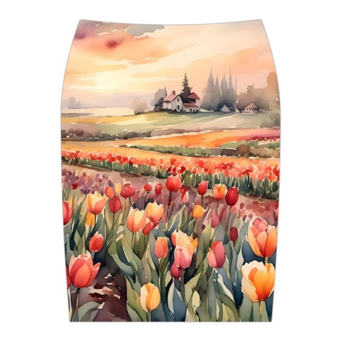 Tulips Field Tree Midi Wrap Pencil Skirt from ArtsNow.com Back
