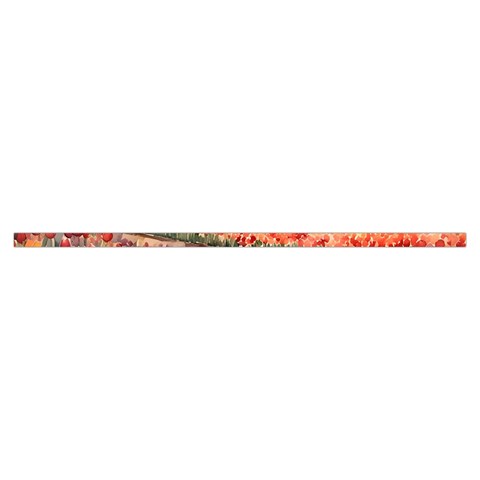 Tulips Field Tree Spaghetti Top Long Pants Satin Pajamas Set from ArtsNow.com Collar