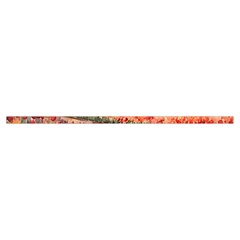 Tulips Field Tree Spaghetti Top Long Pants Satin Pajamas Set from ArtsNow.com Collar