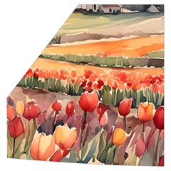 Tulips Field Tree Kid s Button Up Puffer Vest from ArtsNow.com Pocket Right