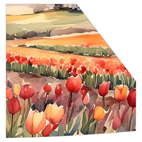 Tulips Field Tree Kid s Button Up Puffer Vest from ArtsNow.com Pocket Left