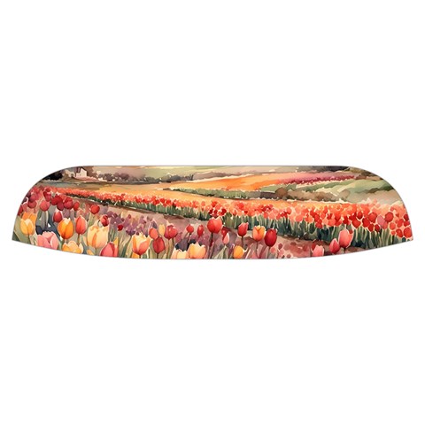 Tulips Field Tree Kid s Button Up Puffer Vest from ArtsNow.com Collar