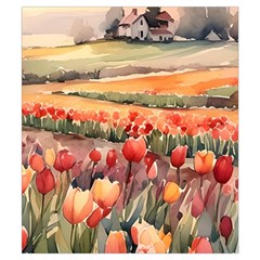 Tulips Field Tree Everyday Shoulder Bag with Pouch Bag from ArtsNow.com Back