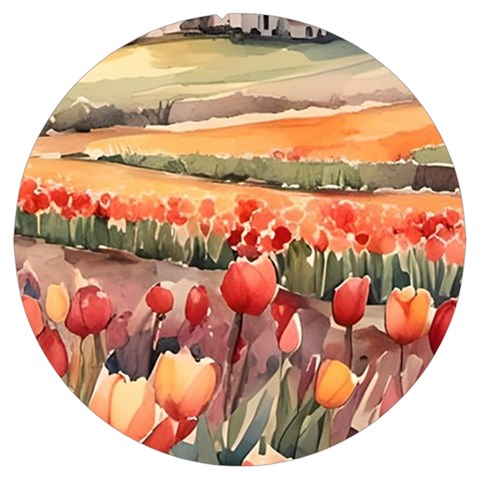Tulips Field Tree Everyday Shoulder Bag with Pouch Bag from ArtsNow.com Back