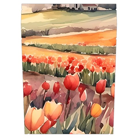 Tulips Field Tree Everyday Shoulder Bag with Pouch Bag from ArtsNow.com Left Pocket