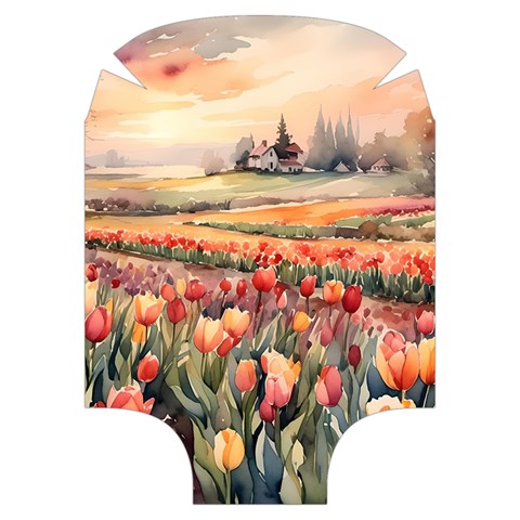 Tulips Field Tree Luggage Cover (Medium) from ArtsNow.com Front