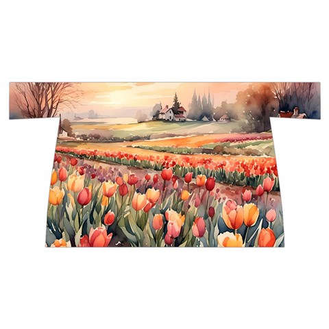 Tulips Field Tree Wristlet Pouch Bag (Small) from ArtsNow.com Back