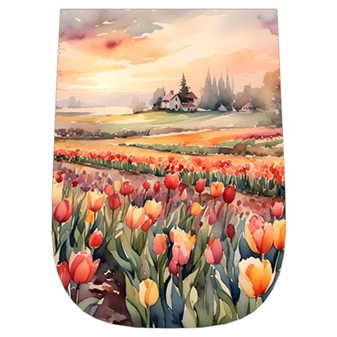 Tulips Field Tree Wristlet Pouch Bag (Small) from ArtsNow.com Left Side